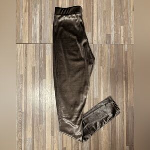 Zara Brown Velvet Leggings